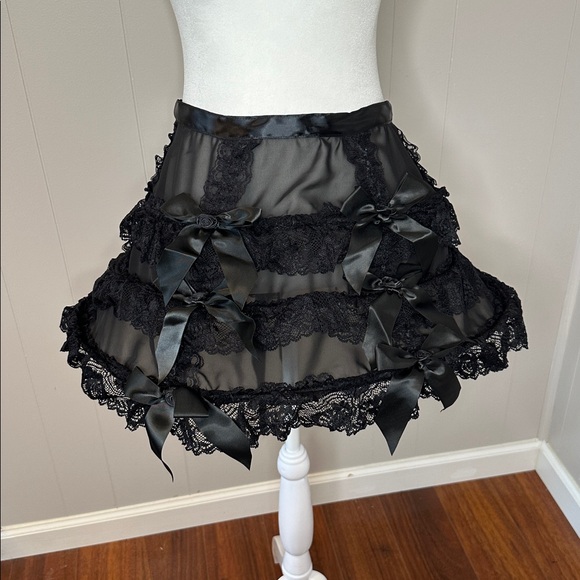 NWT Dolls Kill Death to Sunshine Cage Hoop Mini Skirt - Picture 2 of 15